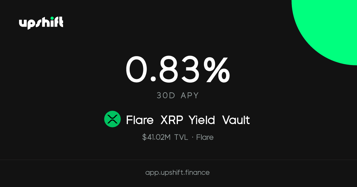 Flare XRP Yield Vault · Upshift